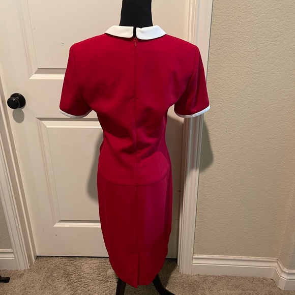 Vintage red and white dress - Picture 5 of 9